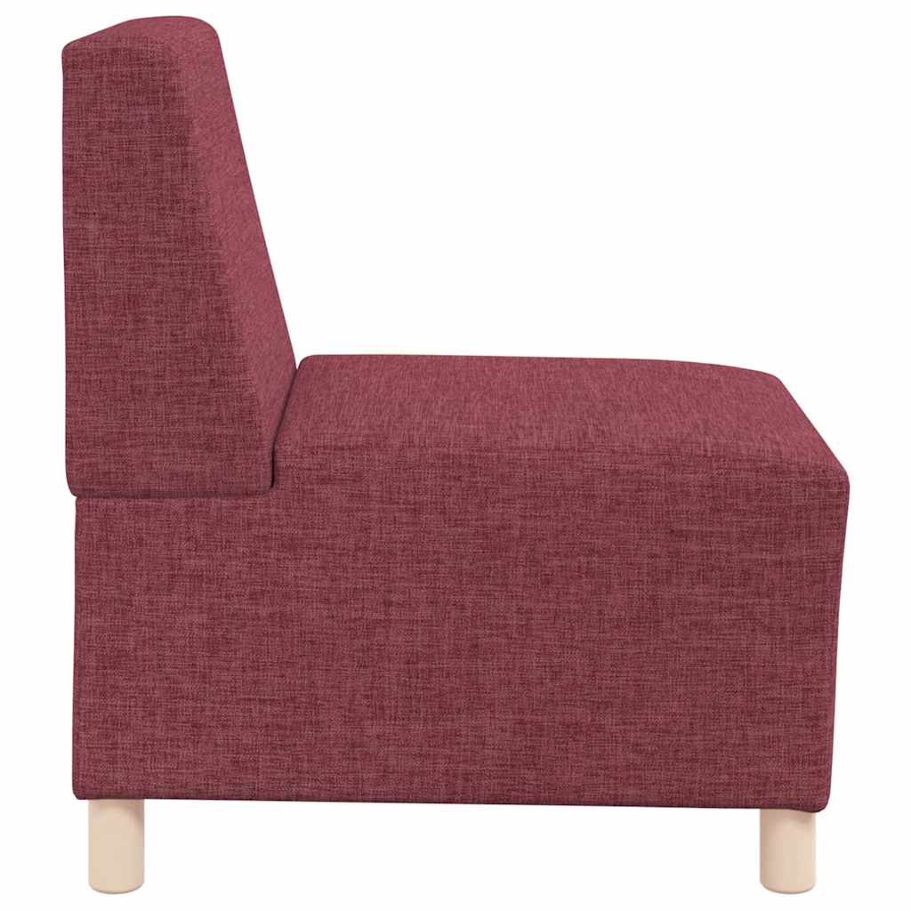 Armchair wine red 55 cm fabric