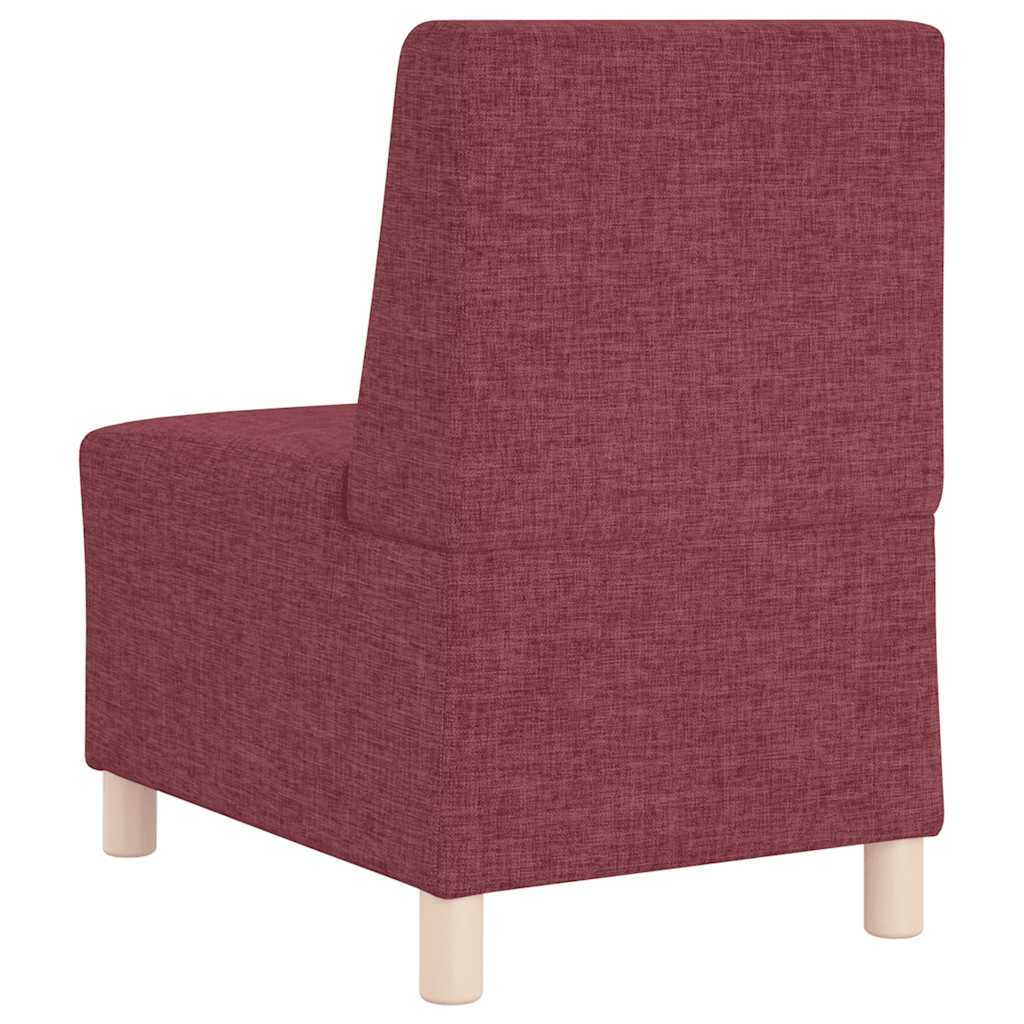 Armchair wine red 55 cm fabric