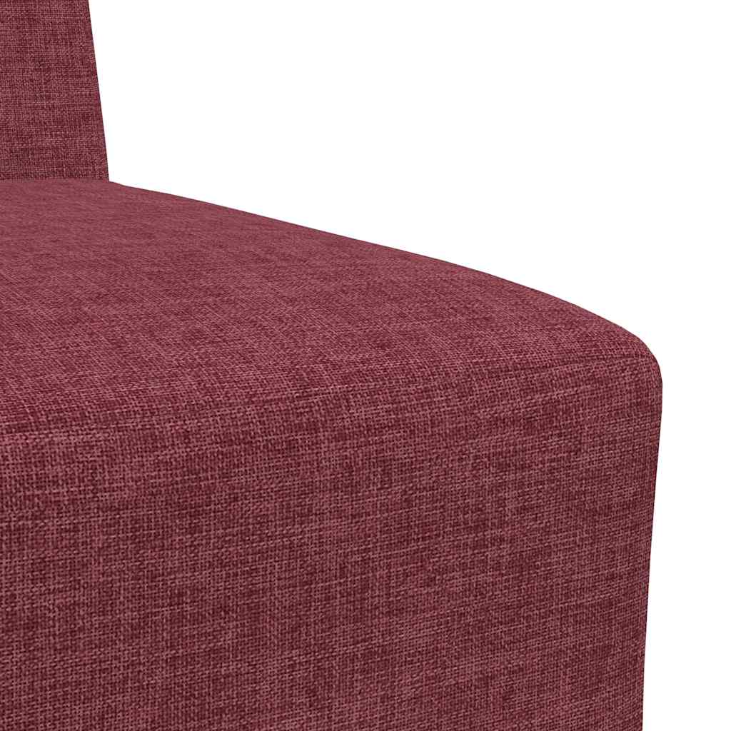 Armchair wine red 55 cm fabric