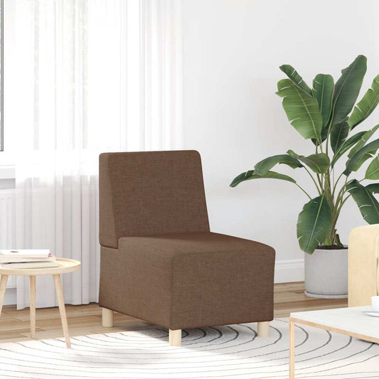 Armchair brown 55 cm fabric