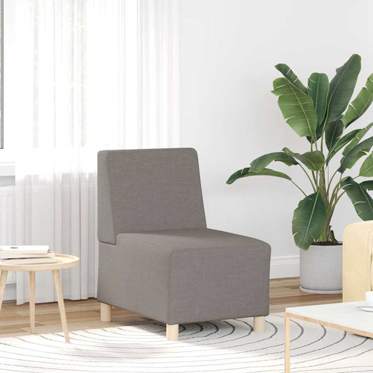 Armchair Taupe 55 cm fabric