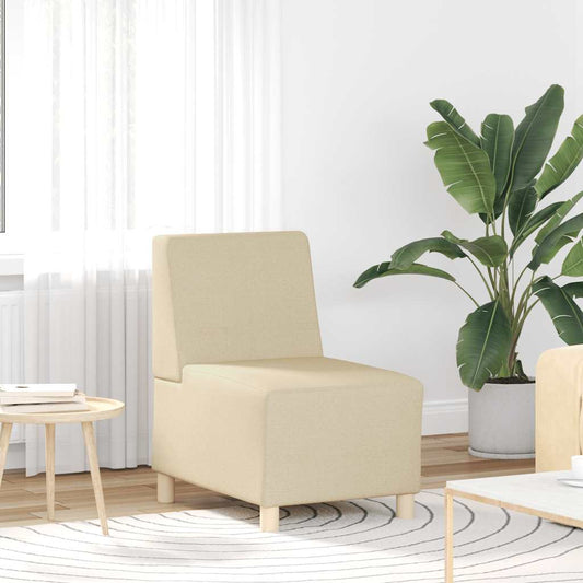 Armchair cream 55 cm fabric