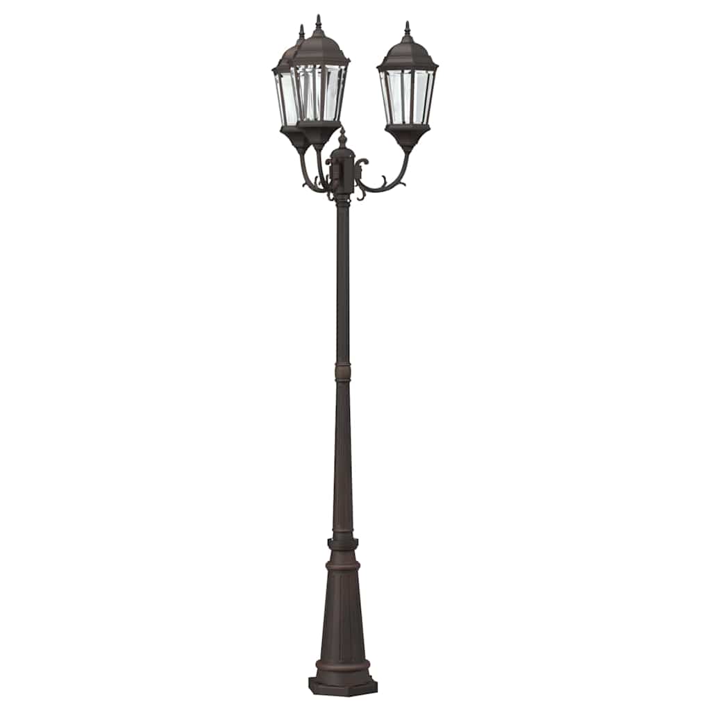 Garten-Licht Bronze 61 x 53 x 235 cm Aluminium und Glas