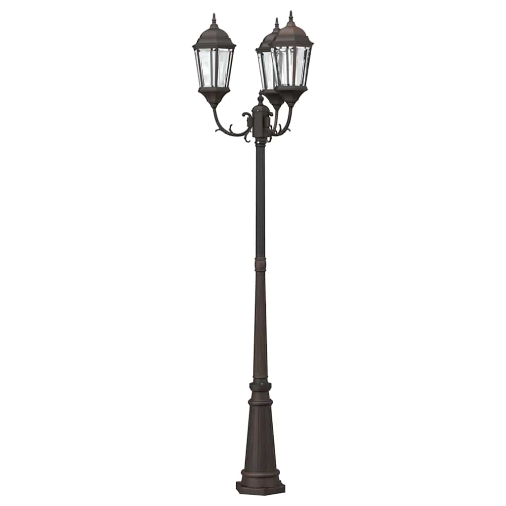 Garten-Licht Bronze 61 x 53 x 235 cm Aluminium und Glas