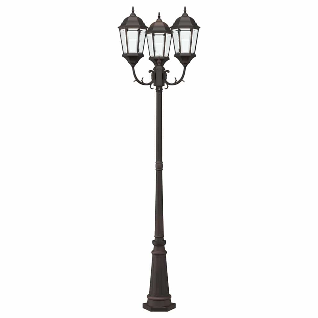 Garten-Licht Bronze 61 x 53 x 235 cm Aluminium und Glas