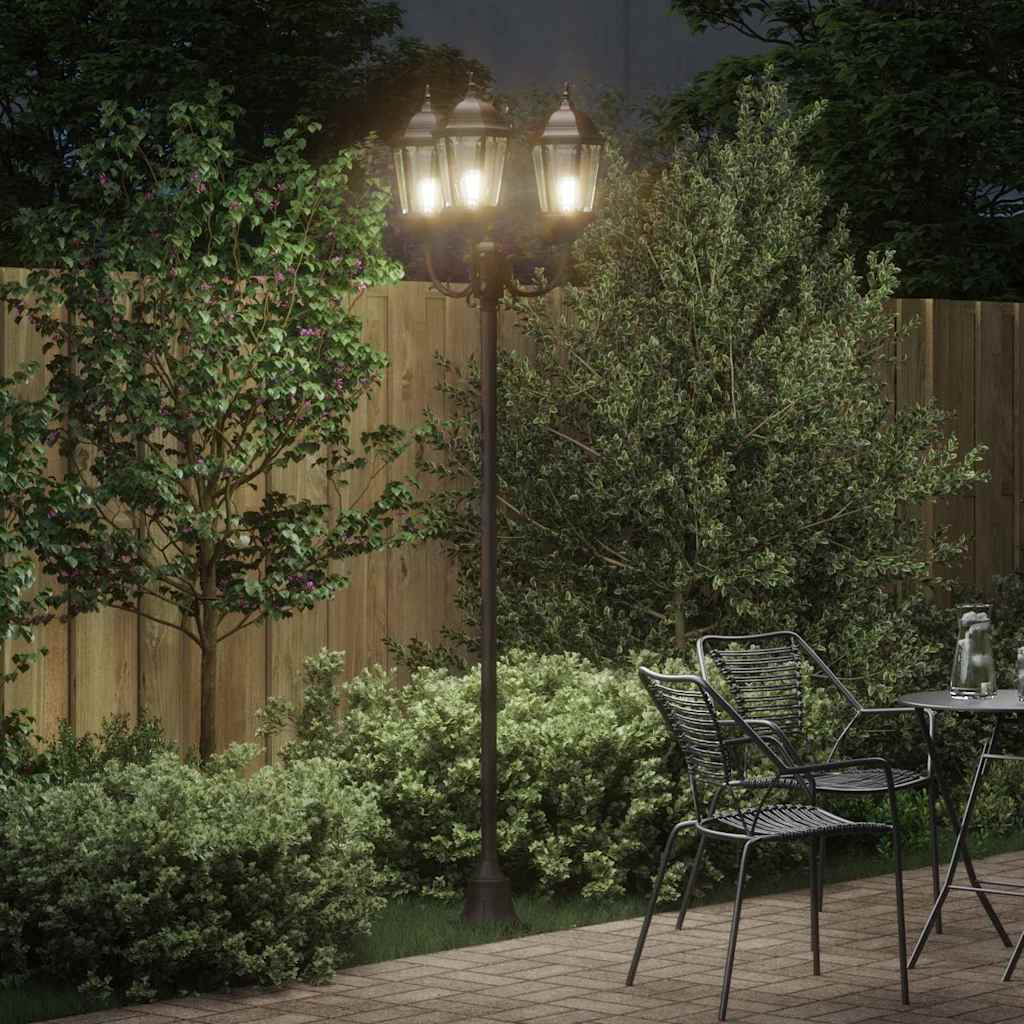Garten-Licht Bronze 57 x 49 x 241 cm Aluminium und Glas