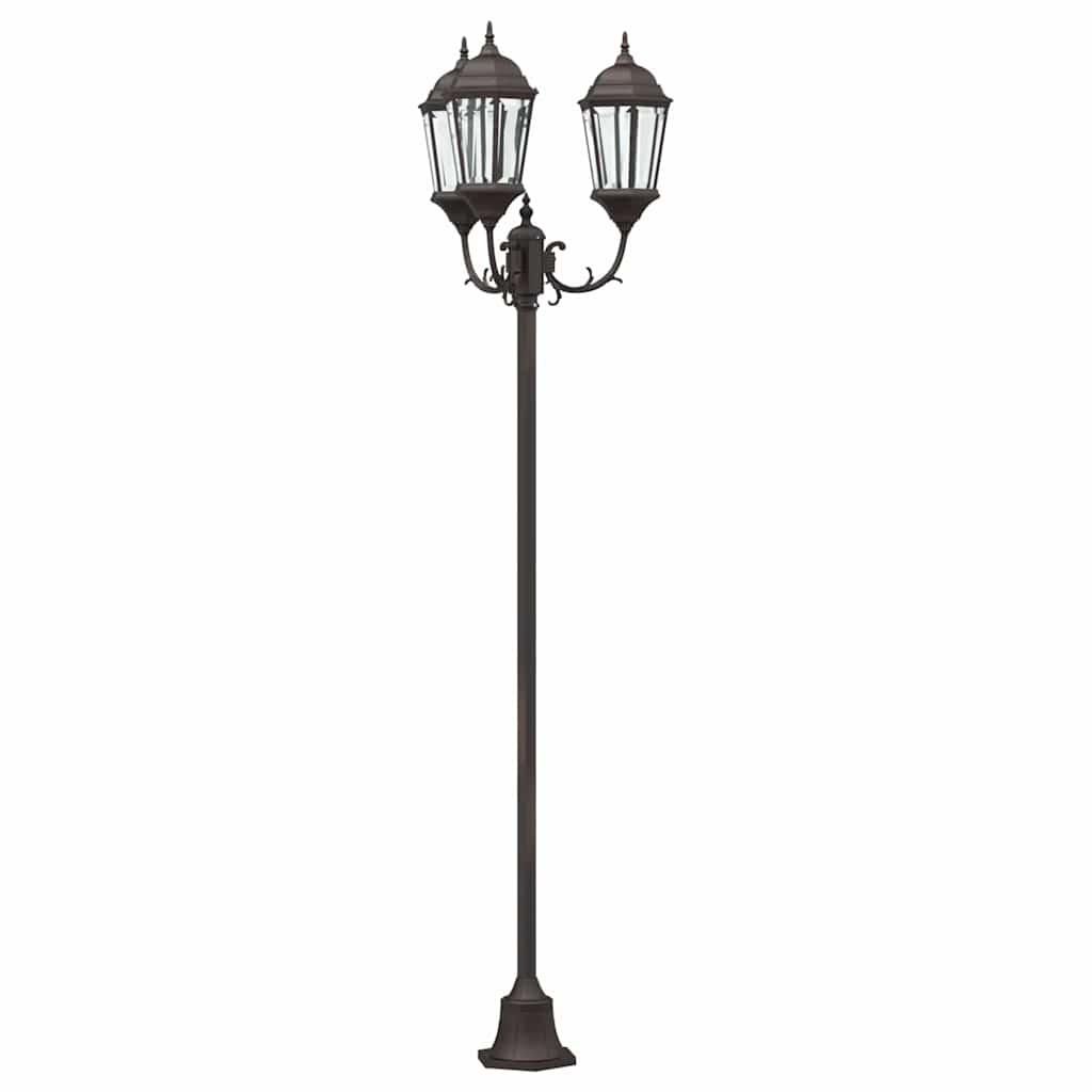 Garten-Licht Bronze 57 x 49 x 241 cm Aluminium und Glas