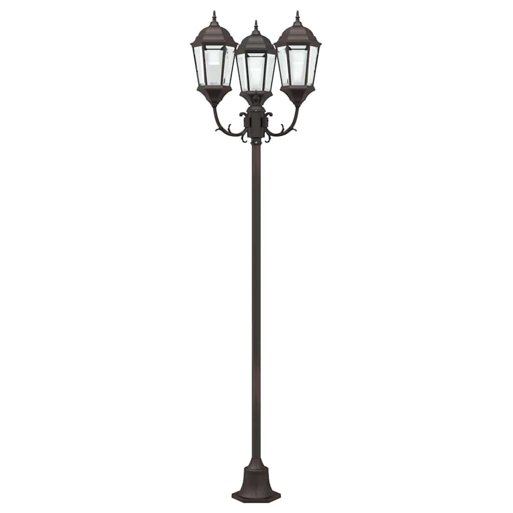 Garten-Licht Bronze 57 x 49 x 241 cm Aluminium und Glas