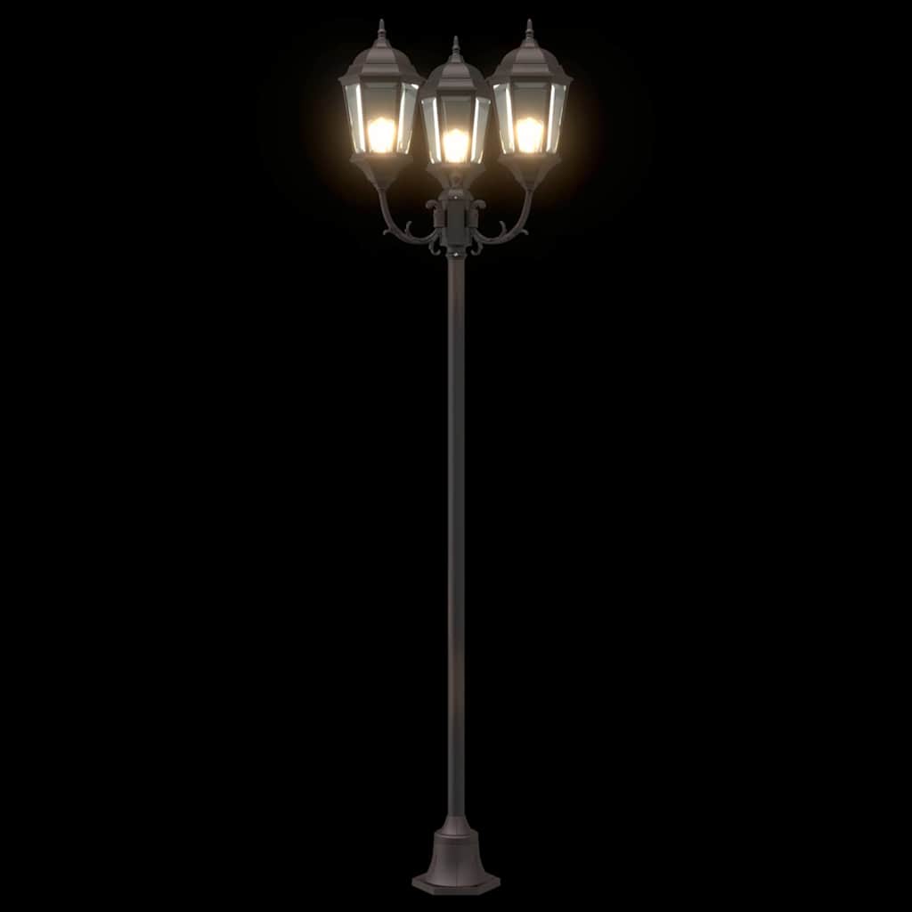 Garten-Licht Bronze 57 x 49 x 241 cm Aluminium und Glas