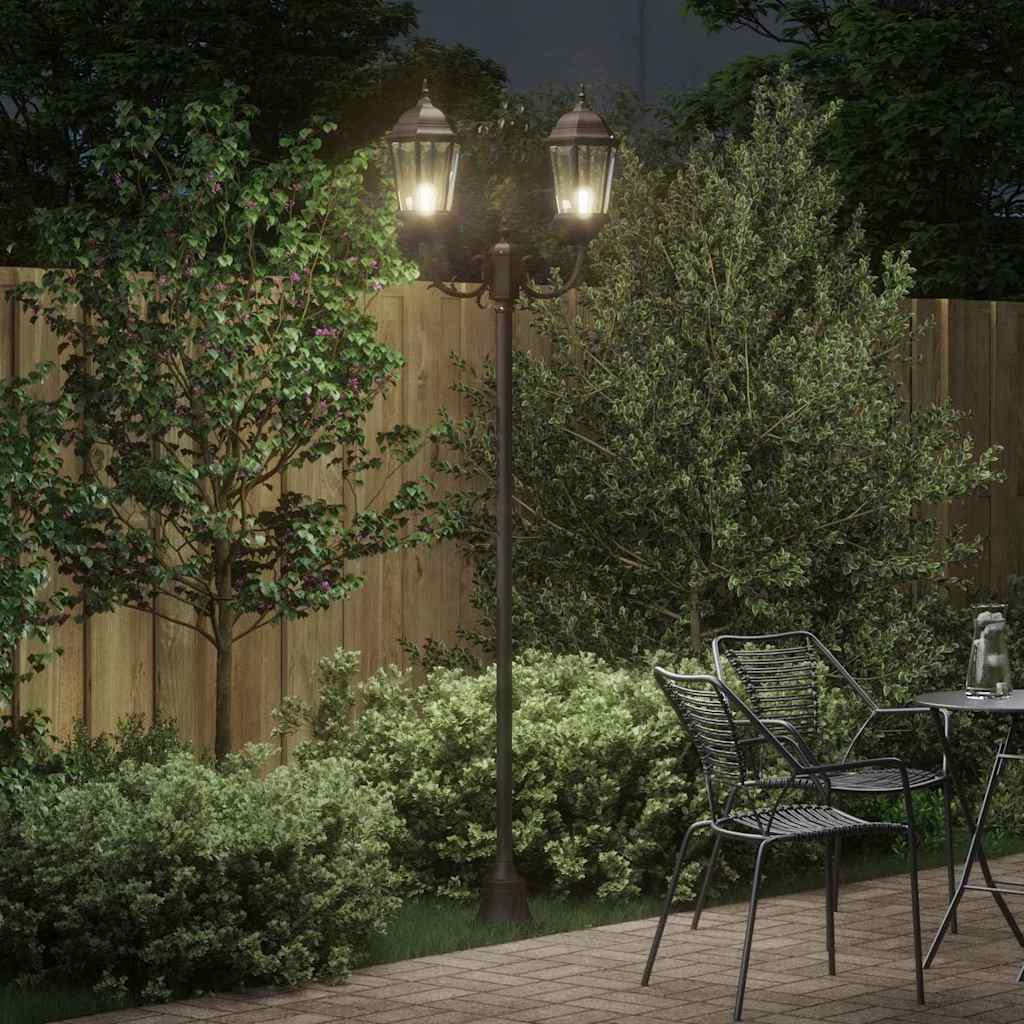 Garten-Licht Bronze 68 x 20 x 235 cm Aluminium und Glas