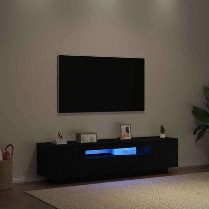 TV-Schränk 160 x 35 x 40 cm Schwarz Holzwerkstoff