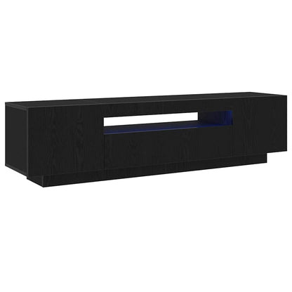 TV-Schränk 160 x 35 x 40 cm Schwarz Holzwerkstoff