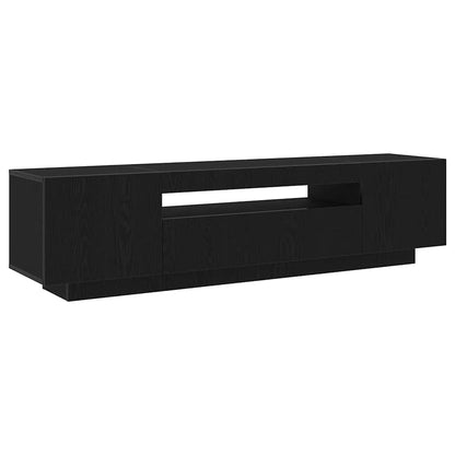 TV-Schränk 160 x 35 x 40 cm Schwarz Holzwerkstoff