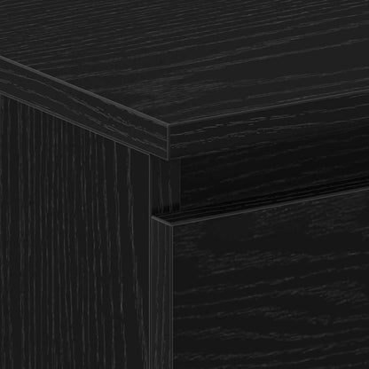 Nachttisch 2 stk. Schwarz Eichen-Optik 30 x 30 x 40 cm