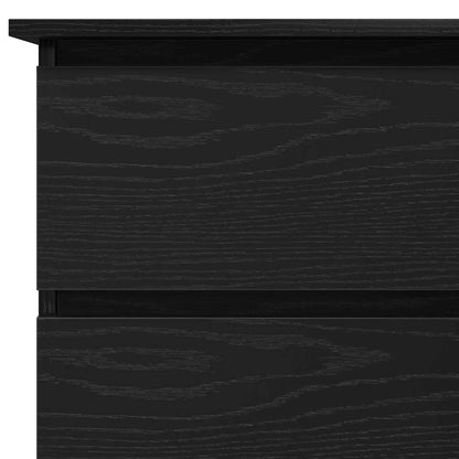Schreibtisch Schwarz Eichen-Optik Holzwerkstoff
