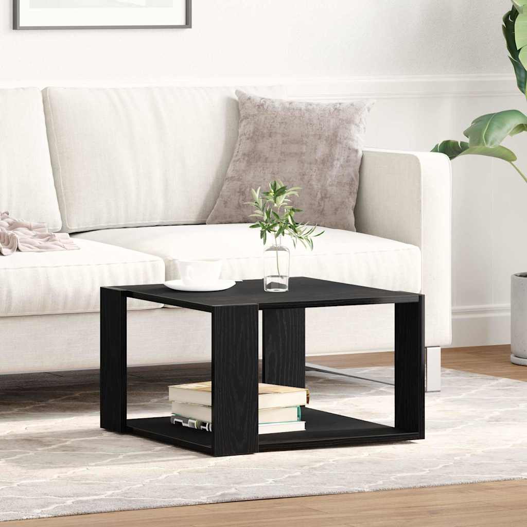 Couchtisch Schwarz Eichen-Optik 85 x 55 x 31 cm Holzwerkstoff