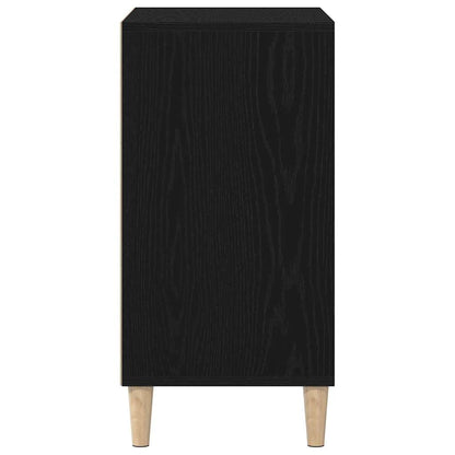 Sideboard Schwarz Eichen-Optik 57 x 35 x 70 cm Holzwerkstoff