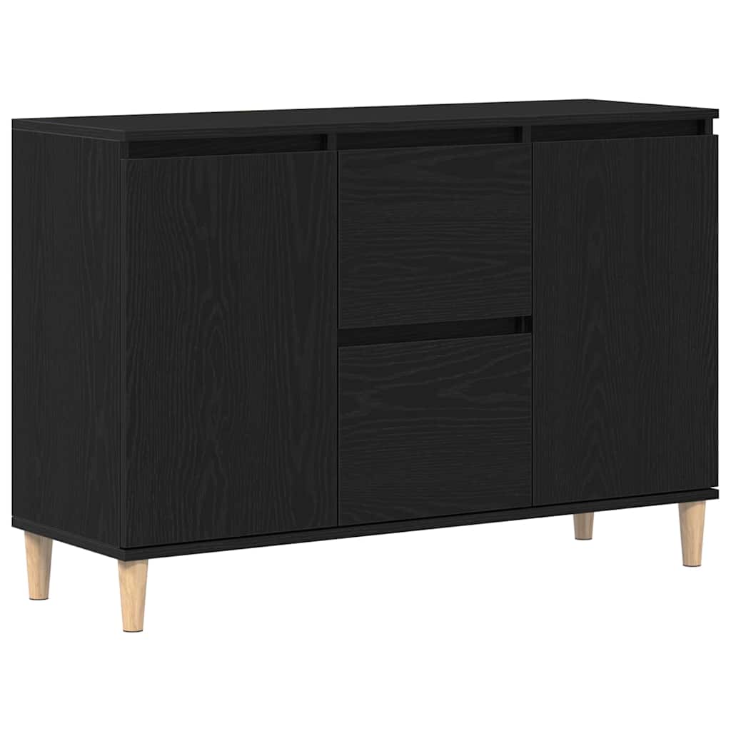 Sideboard Schwarz 102 x 35 x 60 cm Holzwerkstoff