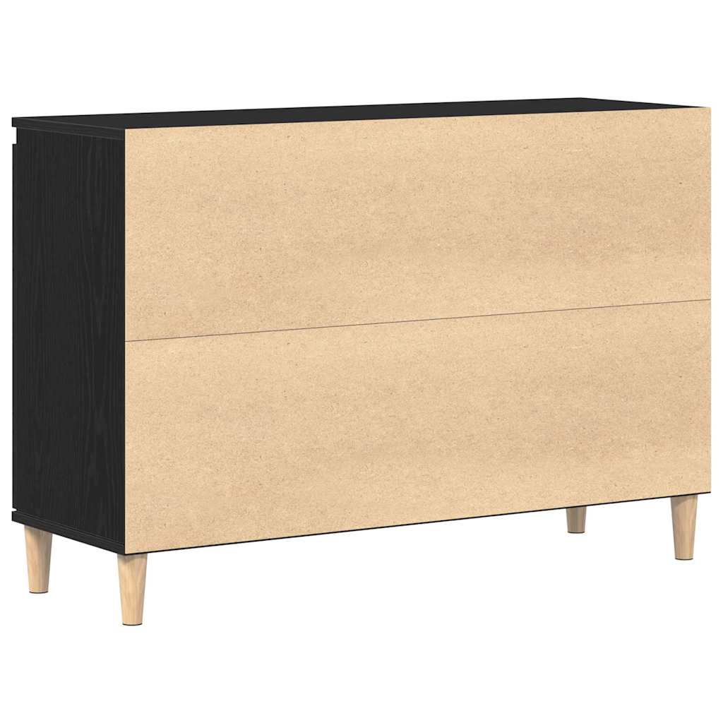 Sideboard Schwarz 102 x 35 x 60 cm Holzwerkstoff