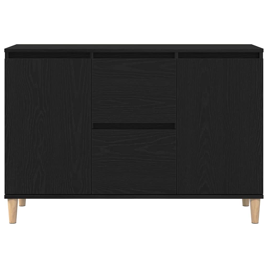Sideboard Schwarz 102 x 35 x 60 cm Holzwerkstoff