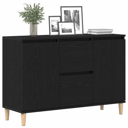 Sideboard Schwarz 102 x 35 x 60 cm Holzwerkstoff
