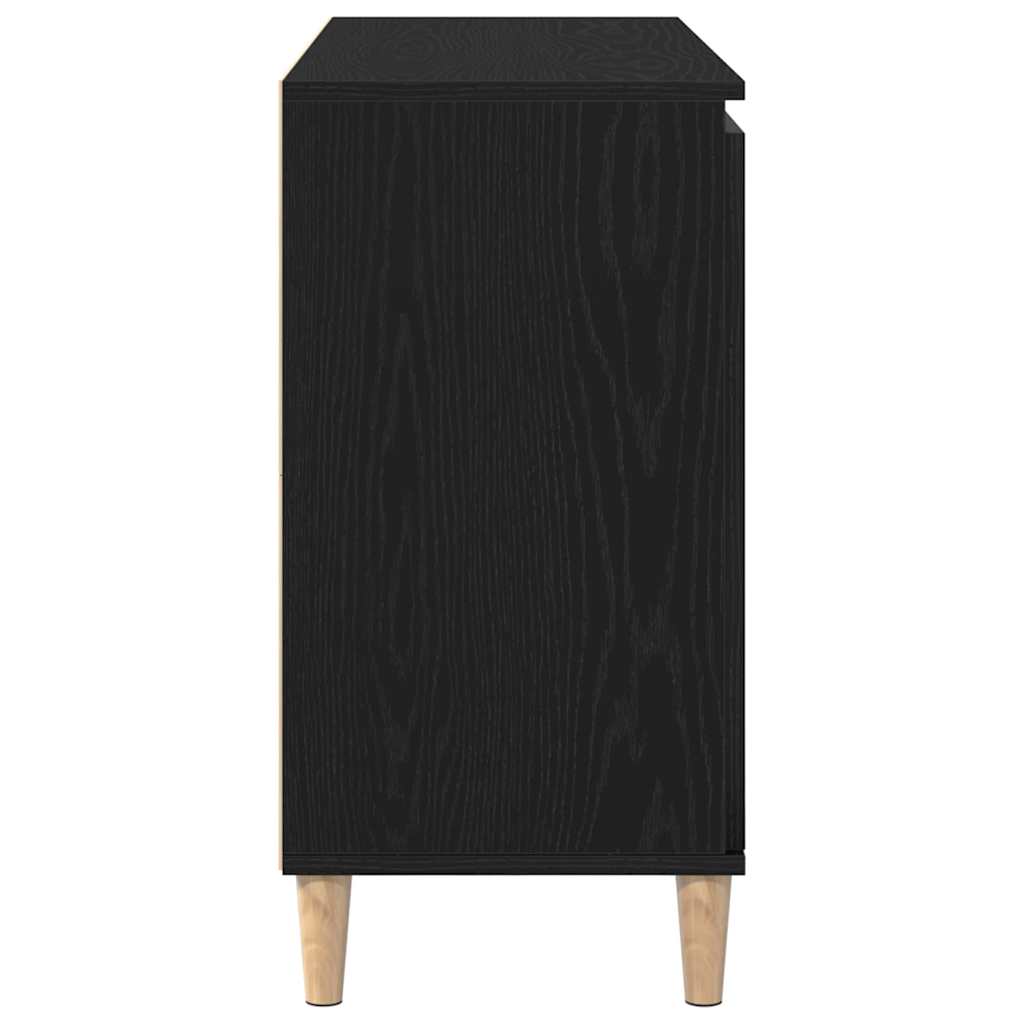 Sideboard Schwarz 102 x 35 x 60 cm Holzwerkstoff