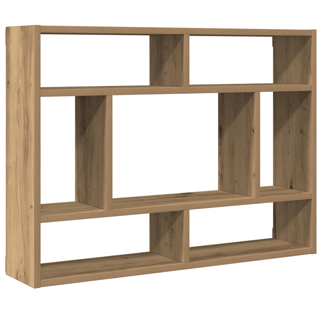 Wall shelf Artisan oak 75x16x55 cm wood material