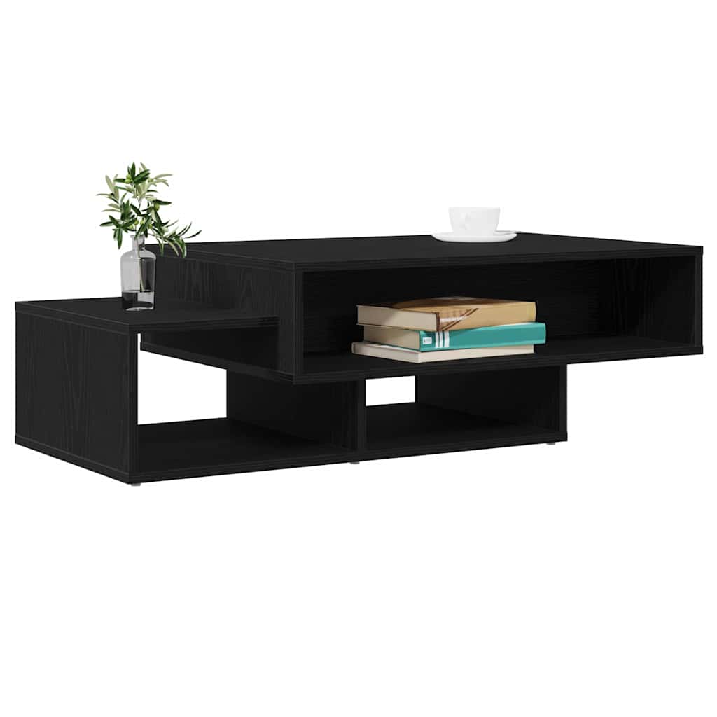 Couchtisch Schwarz Eichen-Optik 105x55x32 cm Holzwerkstoff