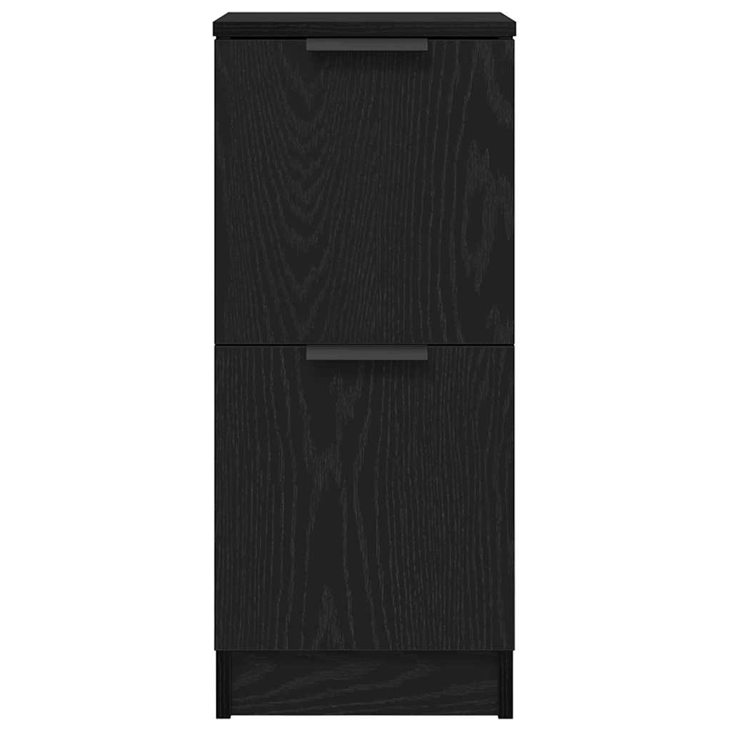 Sideboard Schwarz Eichen-Optik 30 x 30 x 70 cm Holzwerkstoff