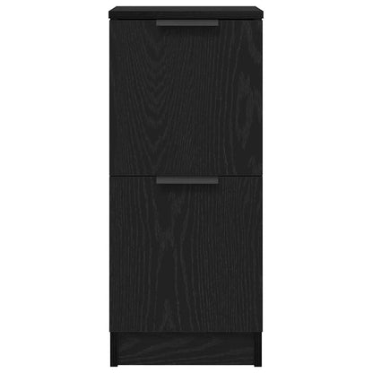 Sideboard Schwarz Eichen-Optik 30 x 30 x 70 cm Holzwerkstoff