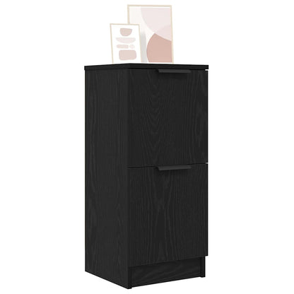 Sideboard Schwarz Eichen-Optik 30 x 30 x 70 cm Holzwerkstoff
