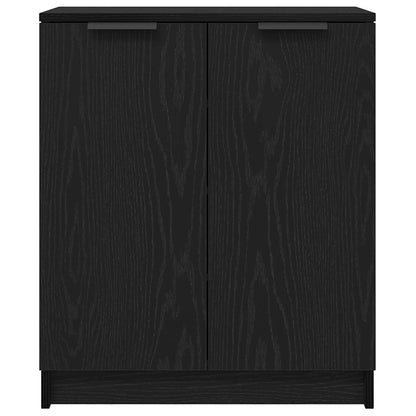 Schuhschrank Schwarz Eichen-Optik 59 x 35 x 70 cm Holzwerkstoff