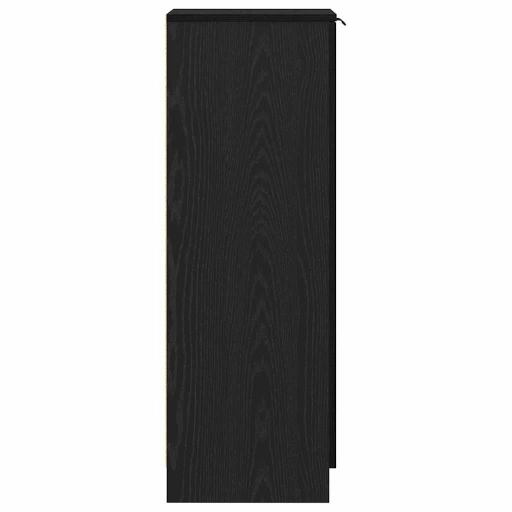 Schuhschrank Schwarze Eiche 29.5 x 35 x 101 cm Holzwerkstoff