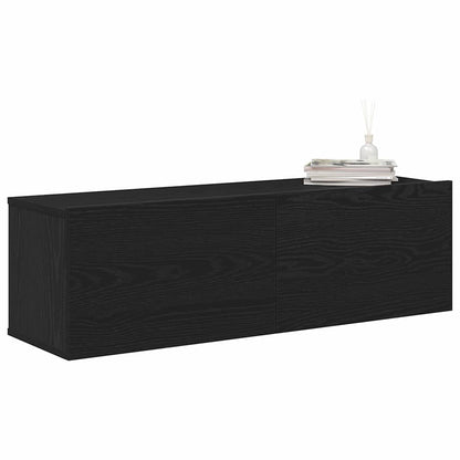 TV-Schränk 2 stk. Schwarz Holzwerkstoff