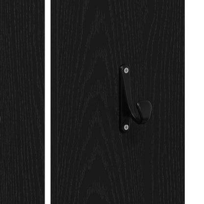 Flurmöbel-Set 4 stk. Schwarz Eichen-Optik 80 x 30,5 x 40 cm