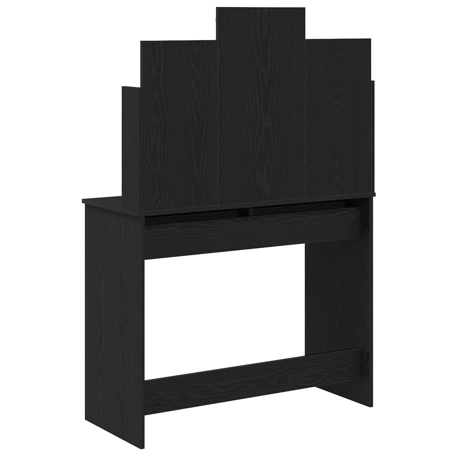 Schminktisch Schwarz Eichen-Optik 96 x 39 x 142 cm