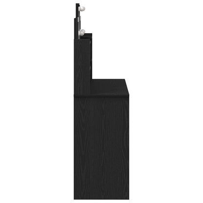 Schminktisch Schwarz Eichen-Optik 96 x 39 x 142 cm