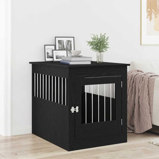 Hundebox Möbel Schwarze Eiche 80x64,5x71 cm Holzwerkstoff