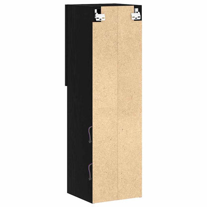 TV-Schrankset 30,5 x 30 x 102 cm Schwarz Eichen-Optik