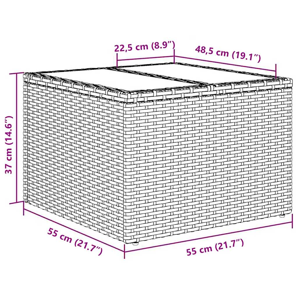 6-tlg. Garten-Sofagarnitur mit Kissen Schwarz Poly Rattan
