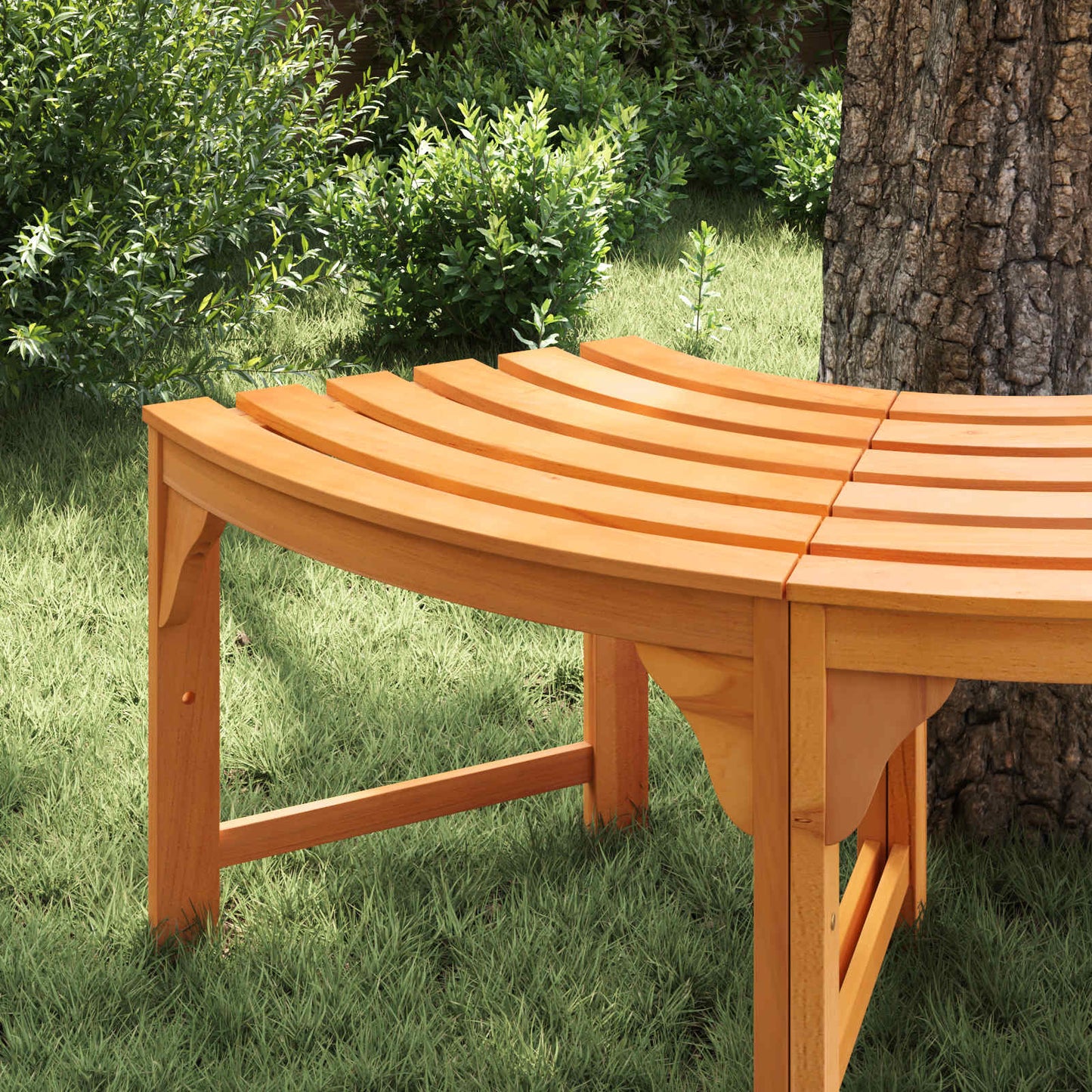 Baumbank Natur 160 x 80 x 45cm Massives Eukalyptus Holz