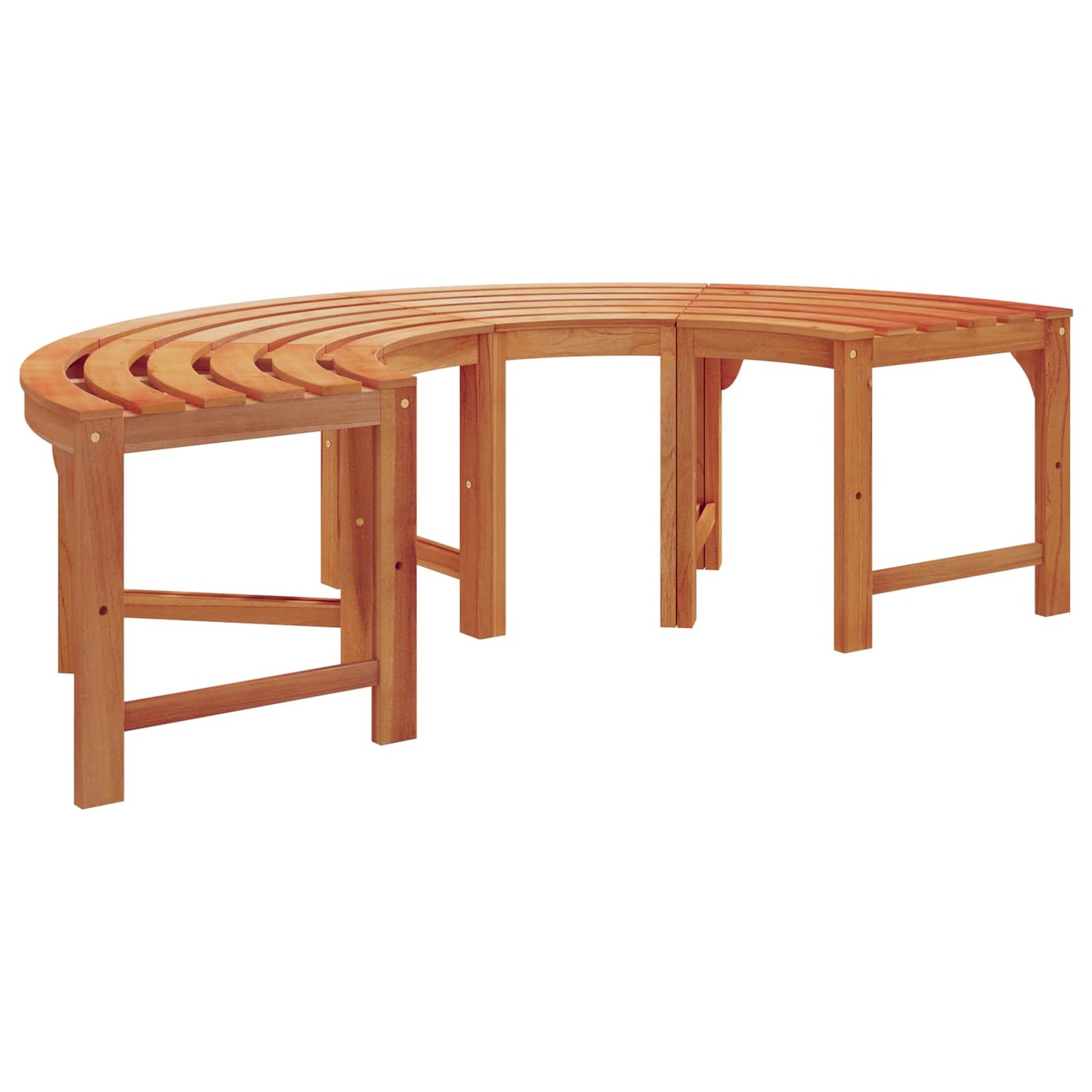 Baumbank Natur 160 x 80 x 45cm Massives Eukalyptus Holz
