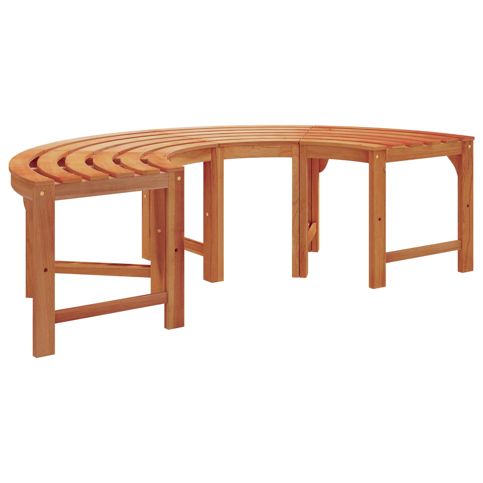 Baumbank Natur 160 x 80 x 45cm Massives Eukalyptus Holz