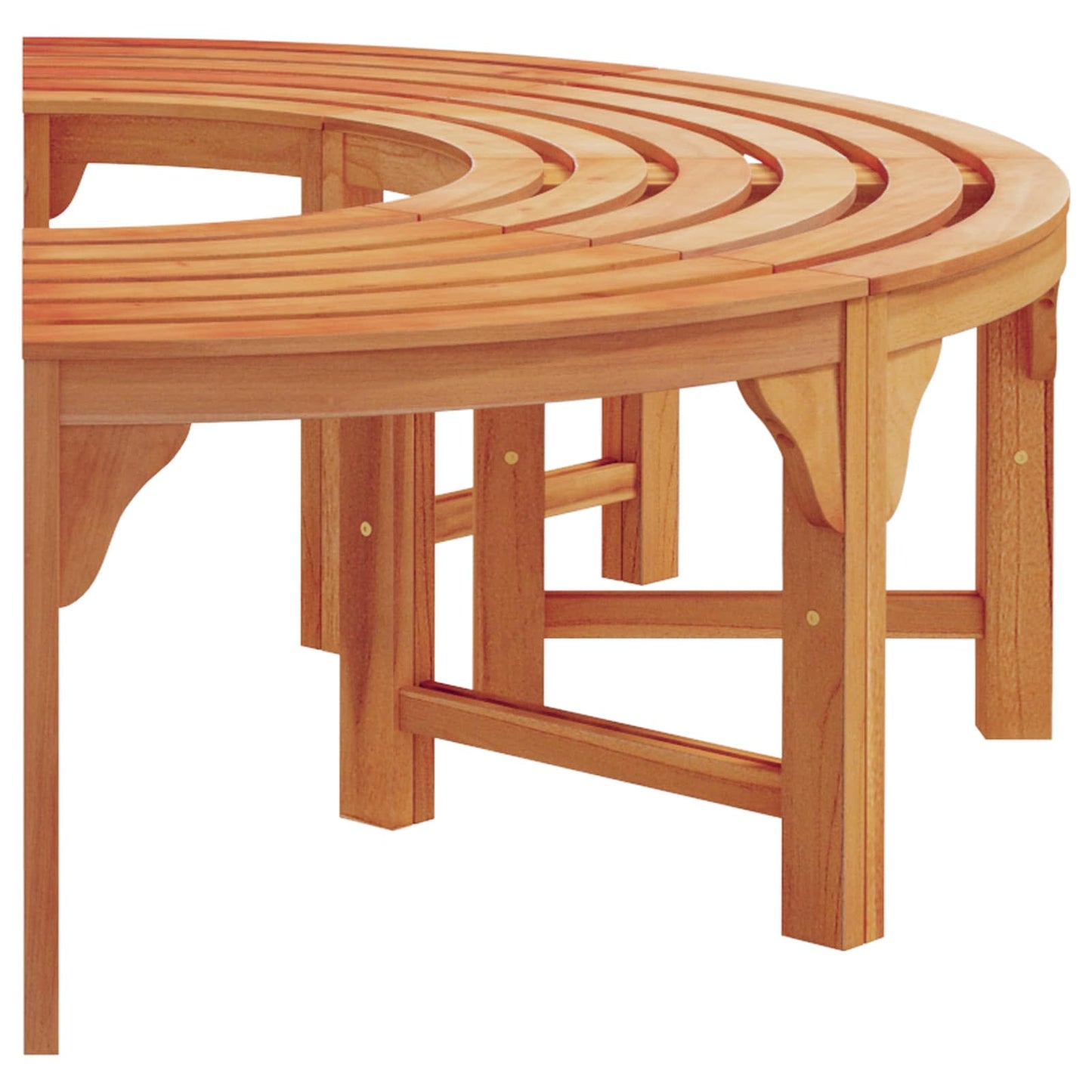 Baumbank Natur 160 x 80 x 45cm Massives Eukalyptus Holz