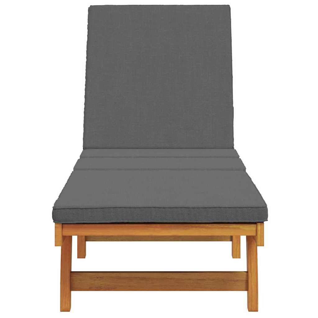 Sonnenliege Braun 199 x 63 x 85 cm Massivholz Akazie