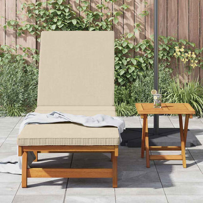 Sonnenliege Braun 199 x 63 x 85 cm Massivholz Akazie