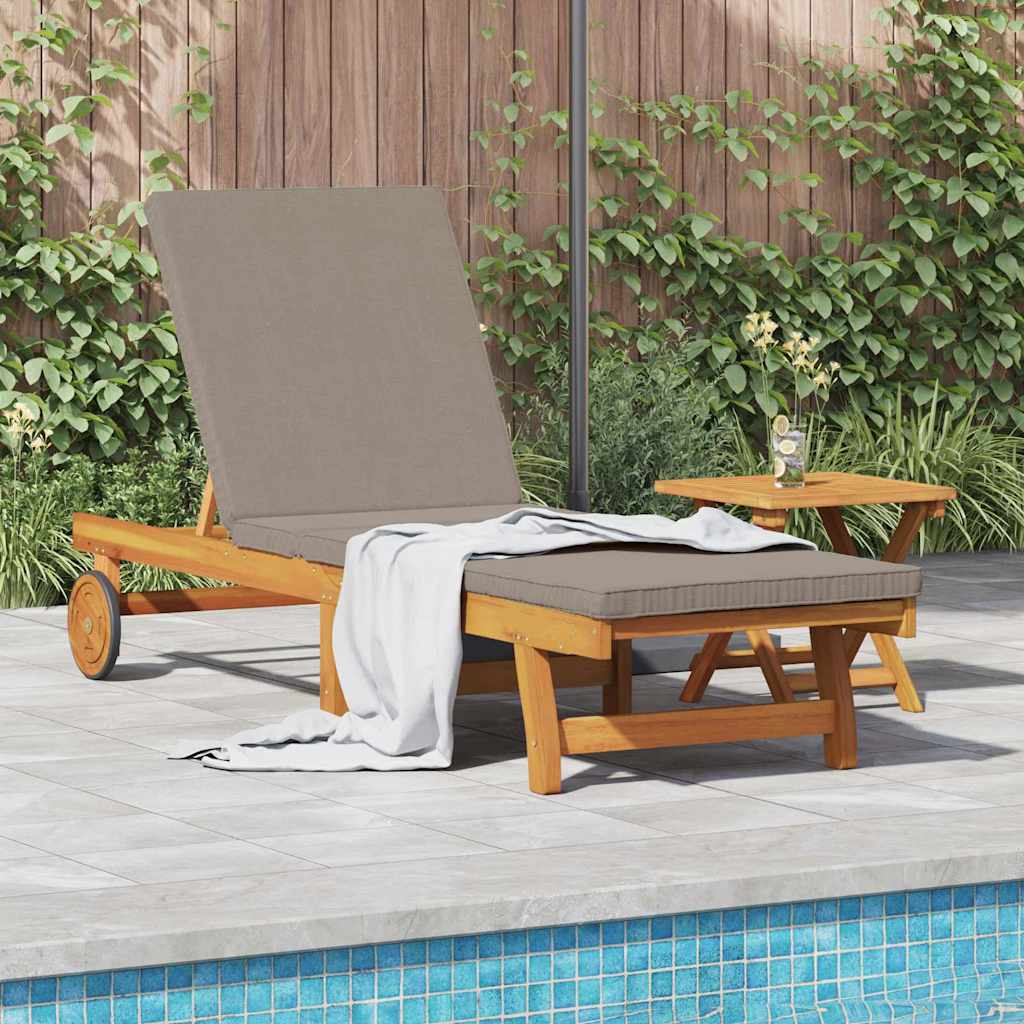 Sonnenliege Braun 199 x 63 x 85 cm Massivholz Akazie
