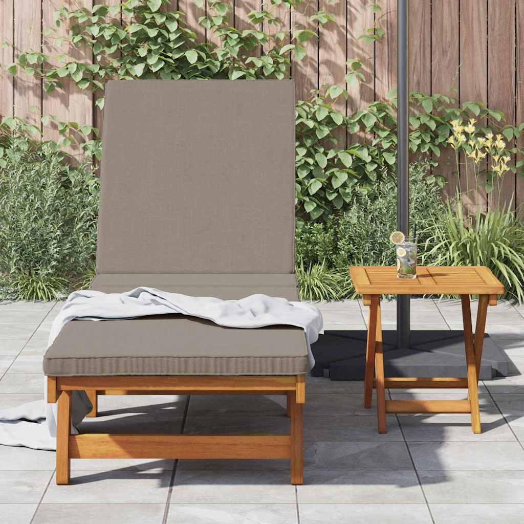 Sonnenliege Braun 199 x 63 x 85 cm Massivholz Akazie
