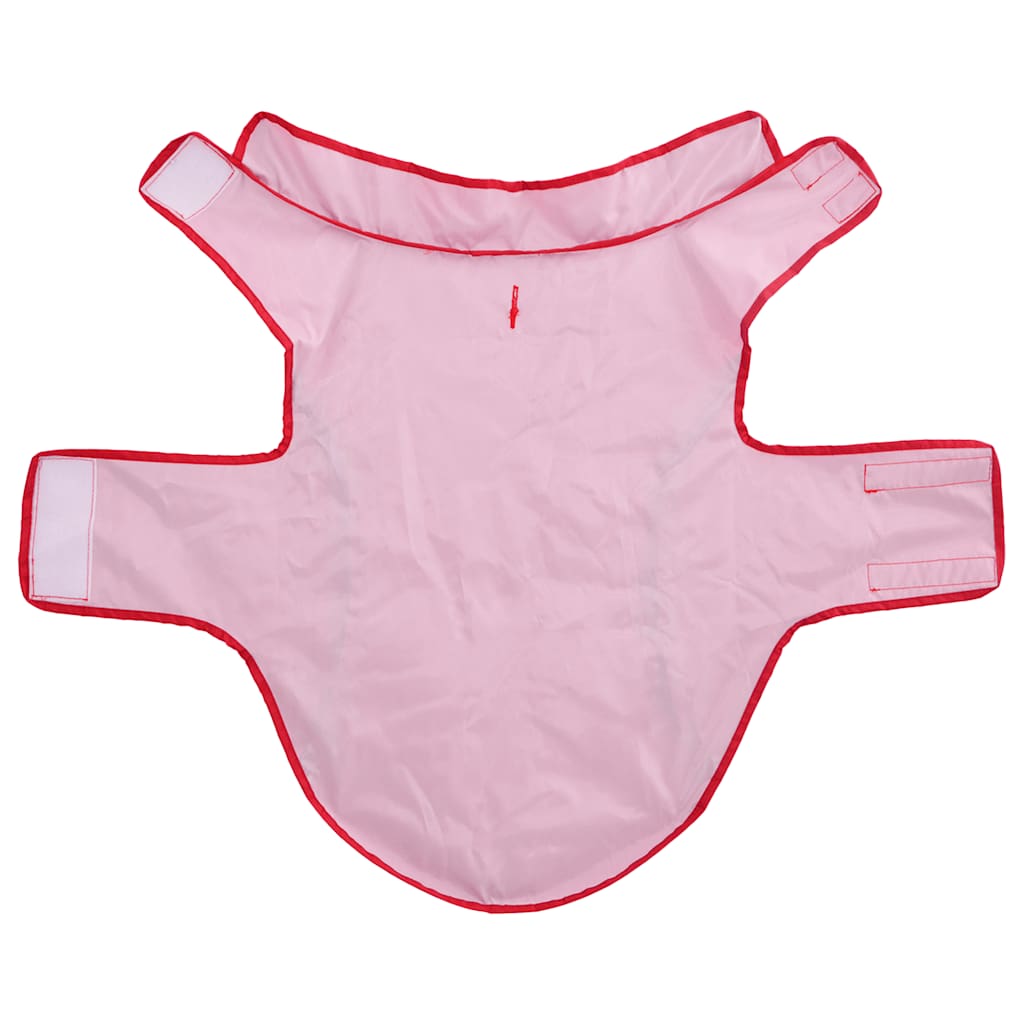 Imperméable pour chien avec bandes réfléchissantes en polyester rouge 2XL