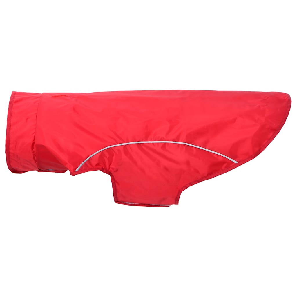 Imperméable pour chien avec bandes réfléchissantes en polyester rouge 2XL